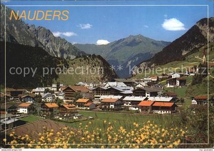 Nauders Tirol Sommerpanorama Oberinntal Blumenwiese Alpenpanorama