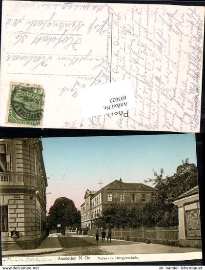 693622 Amstetten Volks- und Bürgerschule gel Hofstatt Neulengbach