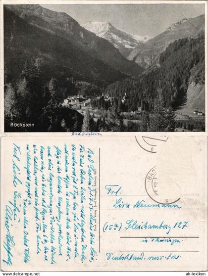 Bad Gastein Umlandansicht Partie am Böckstein Österreich Region Gastein 1950