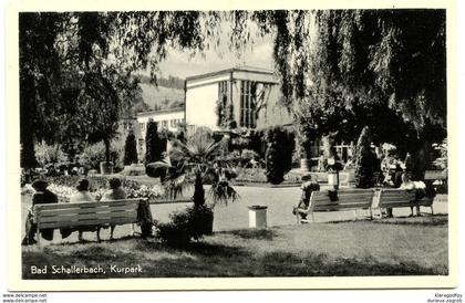 Bad Schallerbach Kurpark old postcard travelled 1956 to Wien bb170620