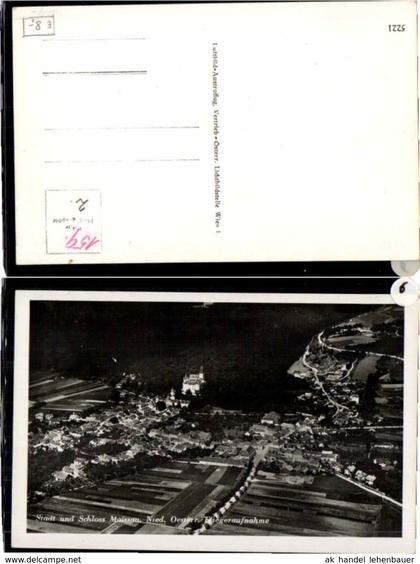 64983,Fliegeraufnahme Maissau um 1940