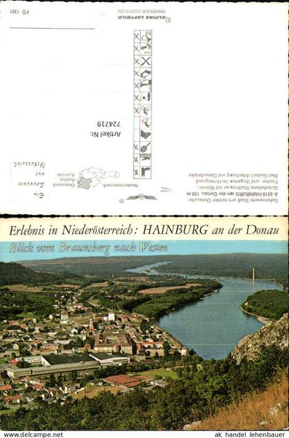 724719 Hainburg vom Braunsberg Bez. Bruck an der Leitha