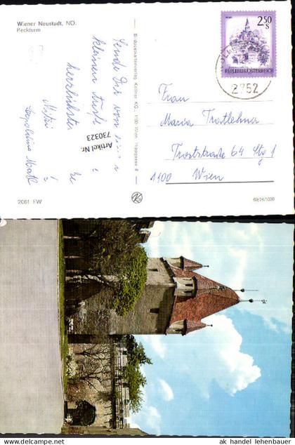 730323 Wiener Neustadt Reckturm Bez. Wiener Neustadt
