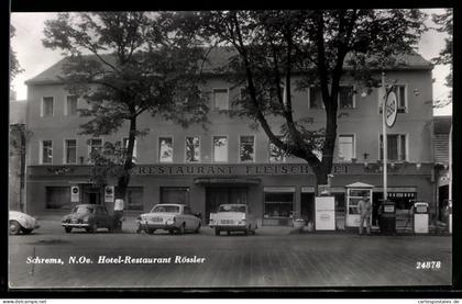 AK Schrems / N.-Oe., Tankstelle, Hotel-Restaurant Rössler