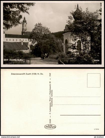 Ansichtskarte Zwettl Niederösterreich Zisterzienserstift 1942