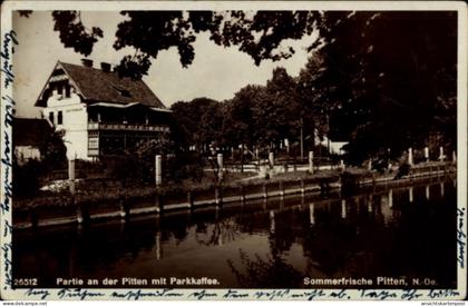 CPA Pitten Niederösterreich, Parkkaffee an der Pitten