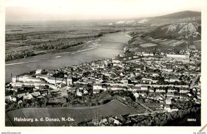Hainburg Donau Niederoesterreich AT Fliegeraufnahme