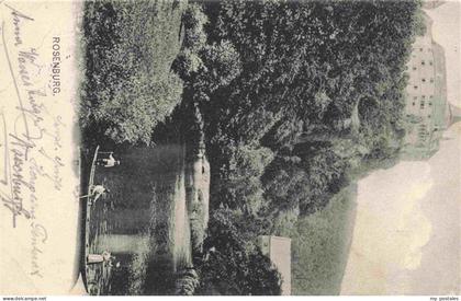 Rosenburg-Mold Waldviertel AT Partie am Fluss Blick zur Rosenburg