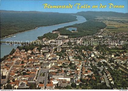 Tulln Donau Panorama Blumenstadt Fliegeraufnahme