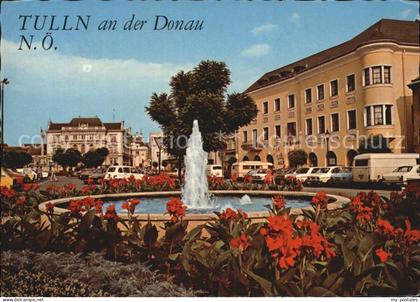 Tulln Donau Teilansicht Brunnen