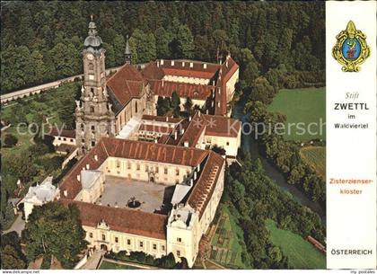 Zwettl-Niederoesterreich Stift Zisterzienserkloster Fliegeraufnahme