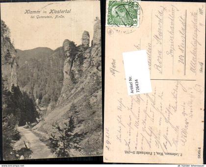 726434 Gutenstein Klamm im Klostertal Gemeinde Gutenstein Bez. Wiener Neustadt-Land