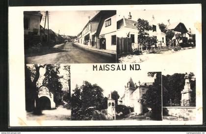 AK Maissau, Schloss, Denkmal und verschiedene Strassenpartien