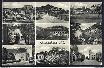 AK Neulengbach, Ortsansichten m. Rathaus