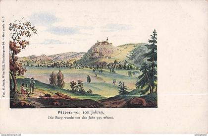 AK Pitten, Ansicht vor 100 Jahren Burg