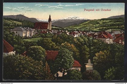 AK Purgstall an der Erlauf, Teilansicht mit Oetscher