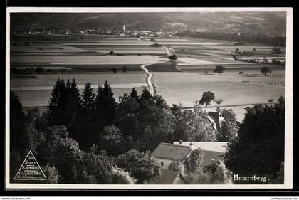 AK Purgstall an der Erlauf, Unternberg, Panorama mit Feldern und Kirche