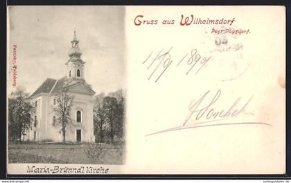 AK Wilhelmsdorf bei Poysdorf, Maria-Brünndl-Kirche