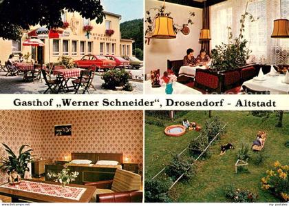 Drosendorf-Zissersdorf Gasthof Werner Schneider Gastraeume Terrasse Garten