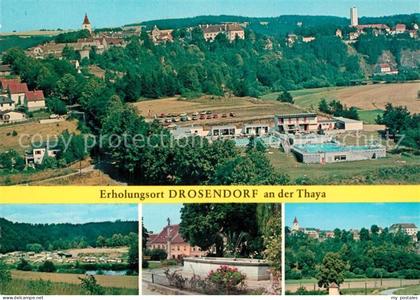 Drosendorf-Zissersdorf Panorama Freibad Brunnen