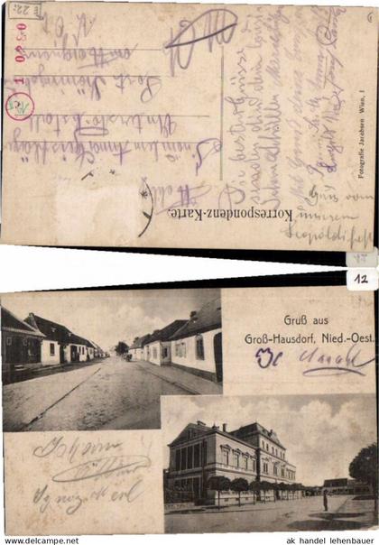 Gruss aus Groß Hausdorf (Haugsdorf) Großhausdorf Poysdorf NÖ 64255