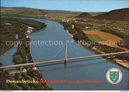 Hainburg Donau Fliegeraufnahme Donaubruecke
