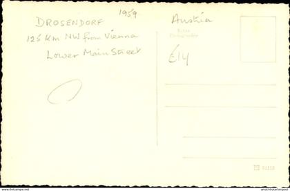 Photo CPA Drosendorf Zissersdorf in Niederösterreich, untere Hauptstraße