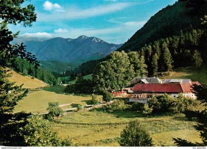 Rohr Gebirge Alpengasthof zur Kalten Kuchl mit Schneebergblick