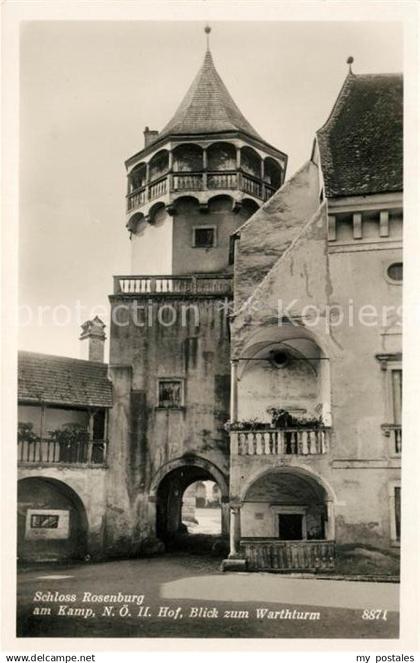 Rosenburg-Kamp Schloss Rosenburg am Kamp mit Warthturm