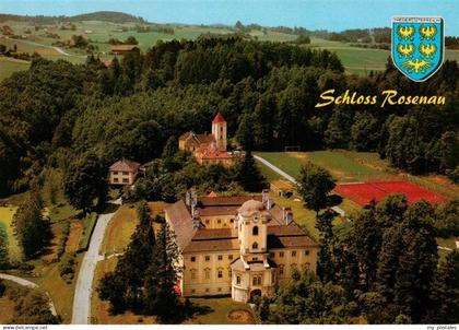 Schloss Rosenau Zwettl Niederoesterreich AT Fliegeraufnahme oesterr Freimauer Mu