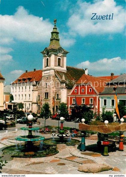 Zwettl-Niederoesterreich Hundertwasser Brunnen Rathaus