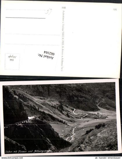 662164,Foto Ak Flexenstraße Stuben Gemeinde Klösterle