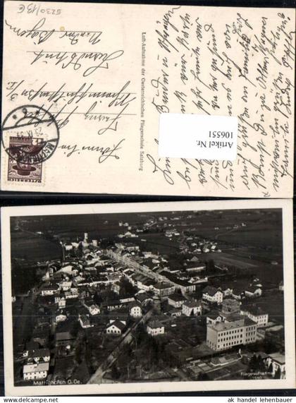 106551,Fliegeraufnahme 1540 Mattighofen um 1930