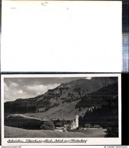 307737,Schröcken Kirche Mohnenfluh m. Heiterberg