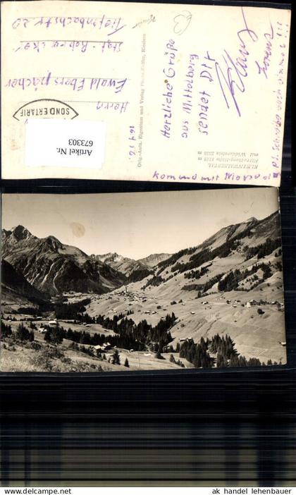 673303,Foto Ak Kleinwalsertal Mittelberg Mittelberg-Höfle m. Widderstein