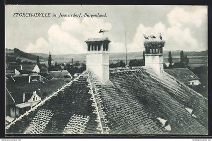 AK Jennersdorf, Storch-Idylle