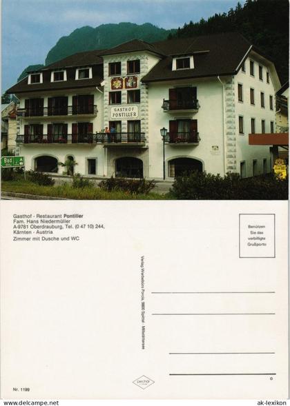 Oberdrauburg Gasthof Restaurant Pontiller Fam. Hans Niedermüller 1975