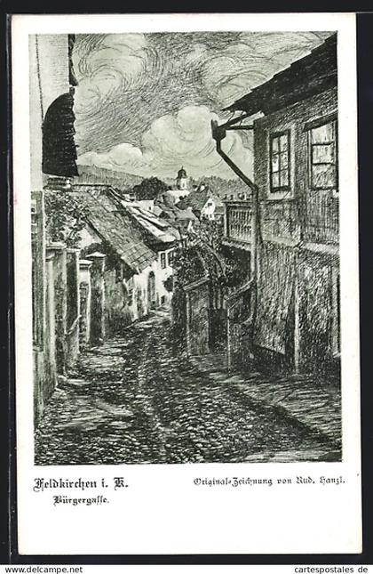 AK Feldkirchen i. K., Partie in der Bürgergasse