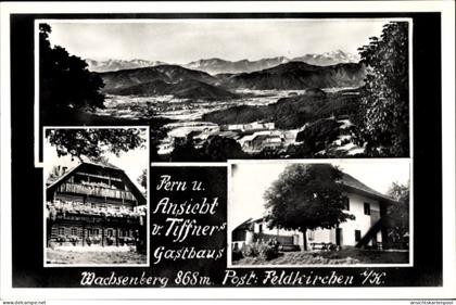 CPA Feldkirchen in Kärnten, Gasthaus, Inh. F. Tiffner, Landschaftspanorama