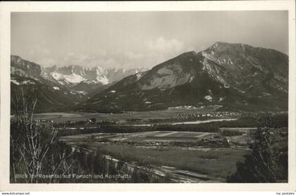 Ferlach Kaernten Blick ins Rosental mit Ferlach an der Drau und Koschutta