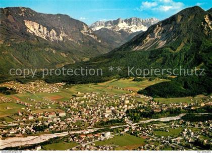 Ferlach Kaernten Rosental mit Koschutta Karawanken Fliegeraufnahme
