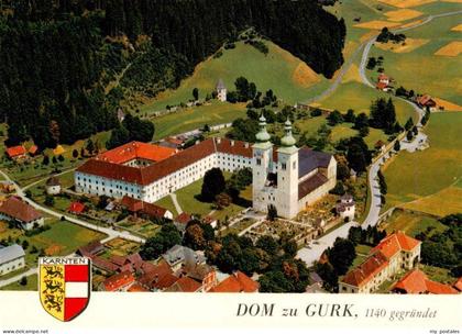 Gurk Gurktal Kaernten AT Dom zu Gurk Fliegeraufnahme