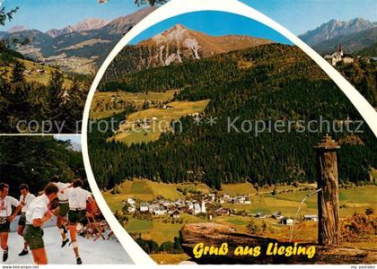 Liesing Kaernten Panorama Lesachtal Schuhplattlergruppe