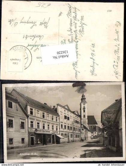 126220,Eferding Strassenpartie Uhrmacher Gustav Stadelmann 1940
