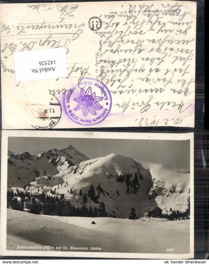 142526,Edelrautehütte Bösenstein Trieben 1932