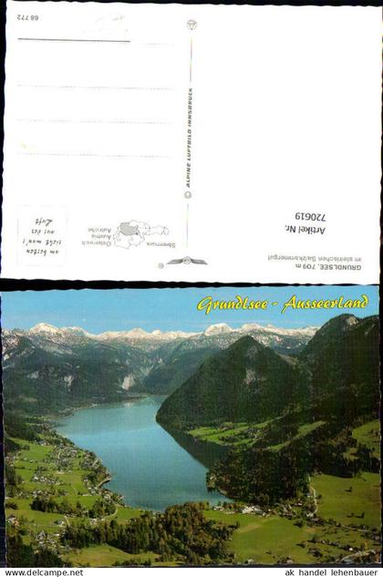 720619 Fliegeraufnahme Grundlsee Ausserland pub Alpine Luftbild 68772