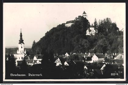 AK Ehrenhausen /Steiermark, Teilansicht mit Schloss