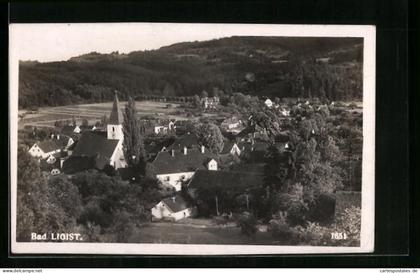 AK Ligist, Ortsansicht mit Kirche aus der Vogelschau