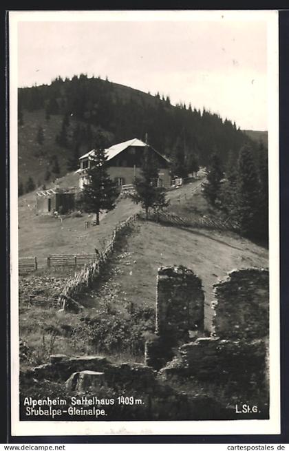 AK Maria Lankowitz, Stubalpe-Gleinalpe, Gasthaus Alpenheim Sattelhaus