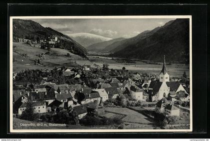 AK Oberwölz i. d. Steiermark, Totalansicht mit der Kirche